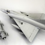 Pruebas de encaje del nuevo Mirage III de Italeri a 1/32